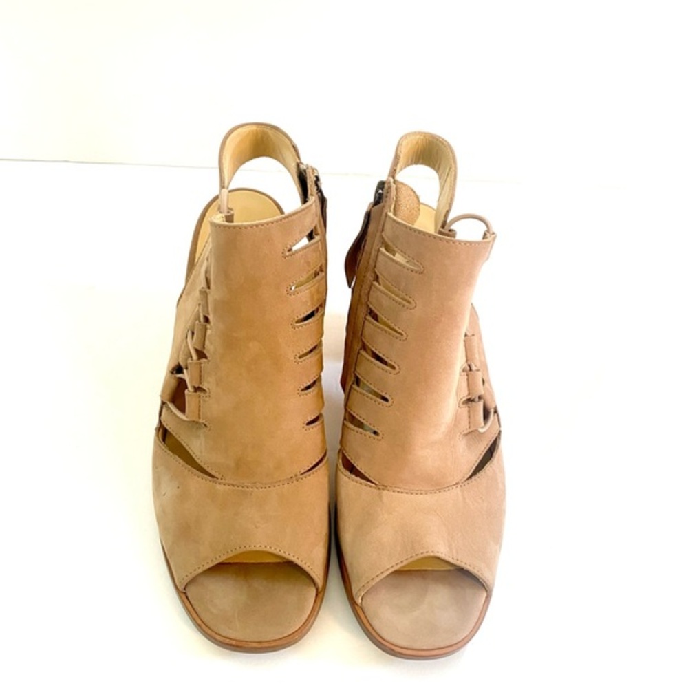 Paul Green Mindy Nubuck Suede Leather Beige Tan Sandal Size US 9 ,UK 6.5